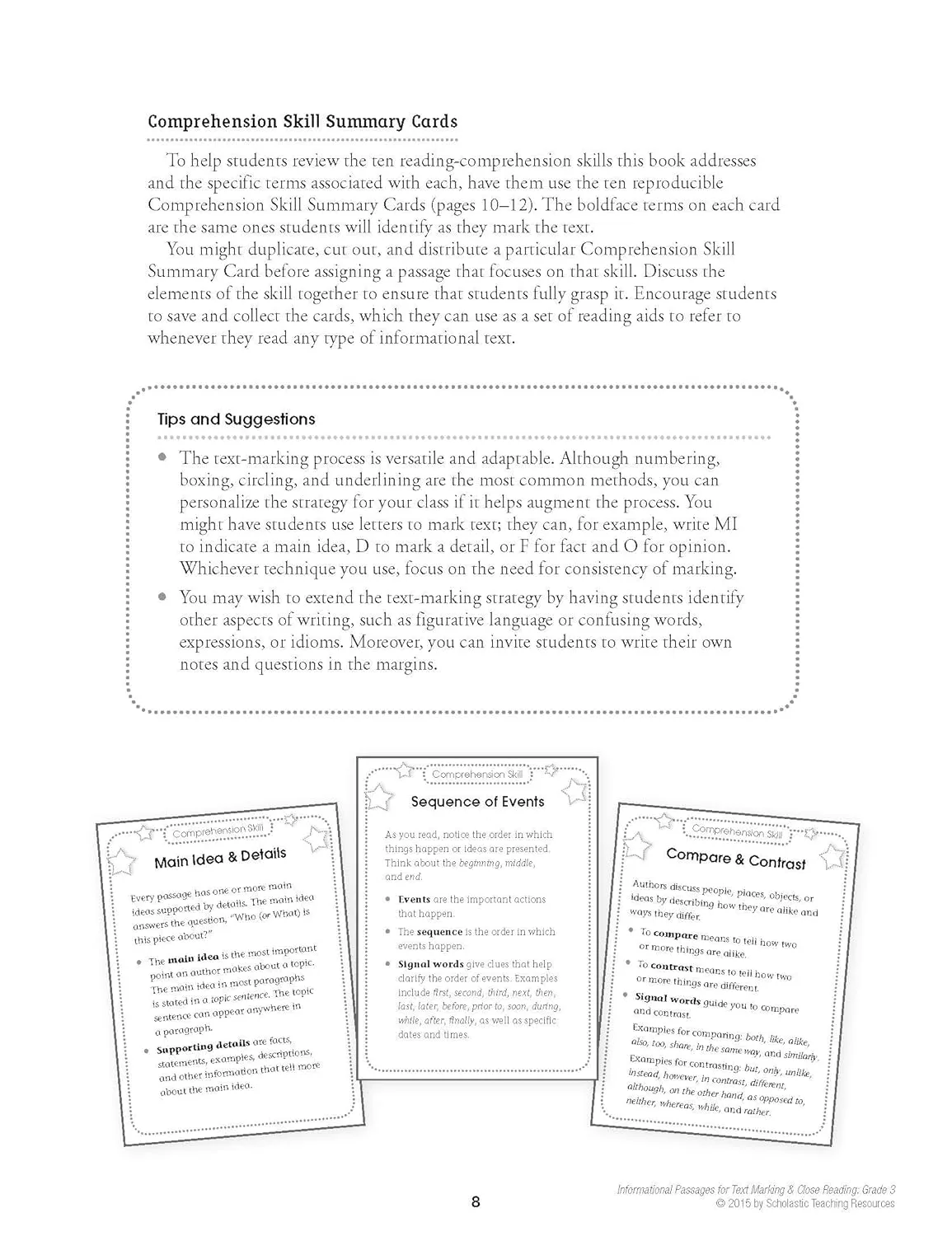 Informational Passages for Text Marking & Close Reading: Grade 3: 20 Reproducible Passages With Text-Marking Activities That
