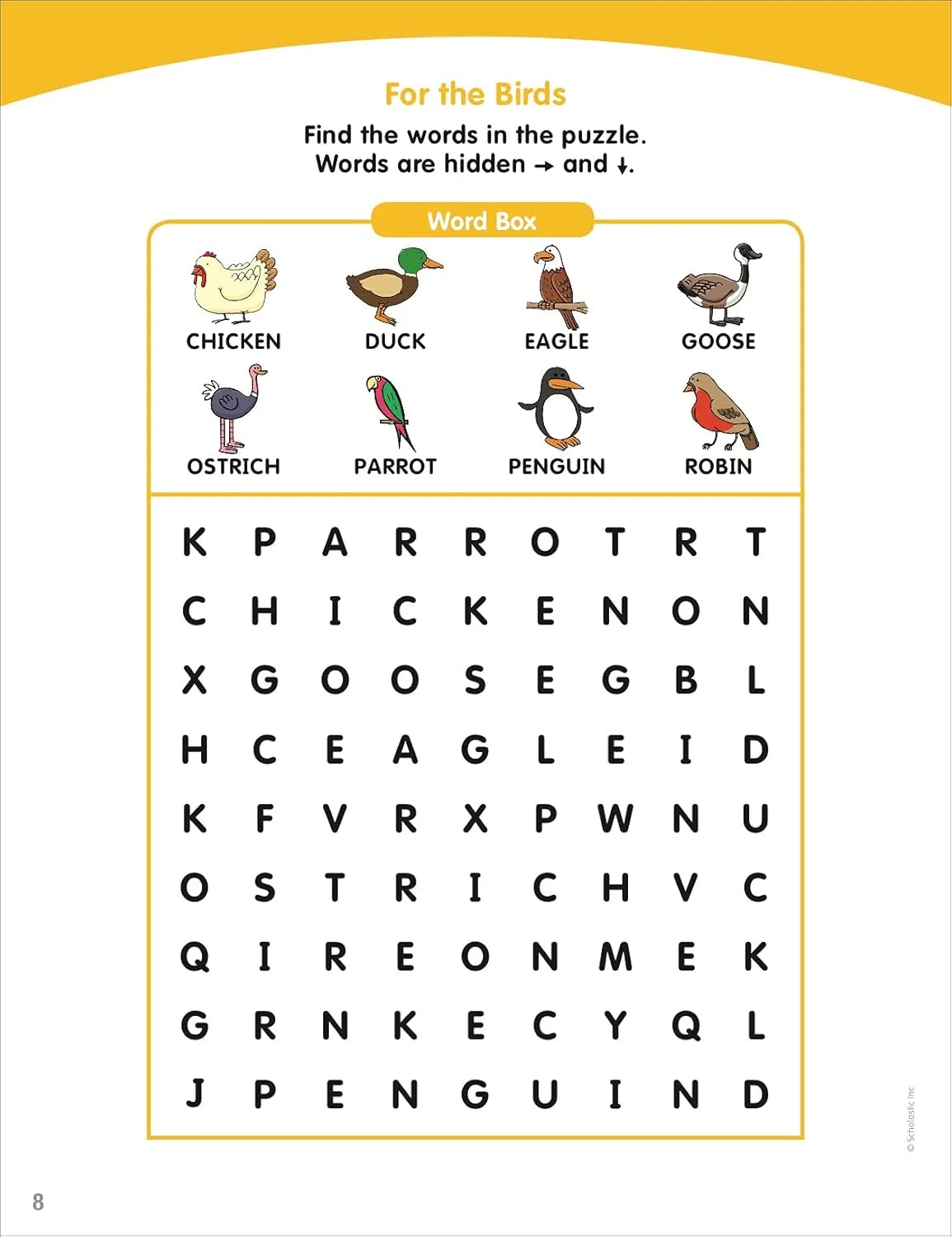 Scholastic Little Skill Seekers: Word Searches Activity Book, Pre-K To Kindergarten