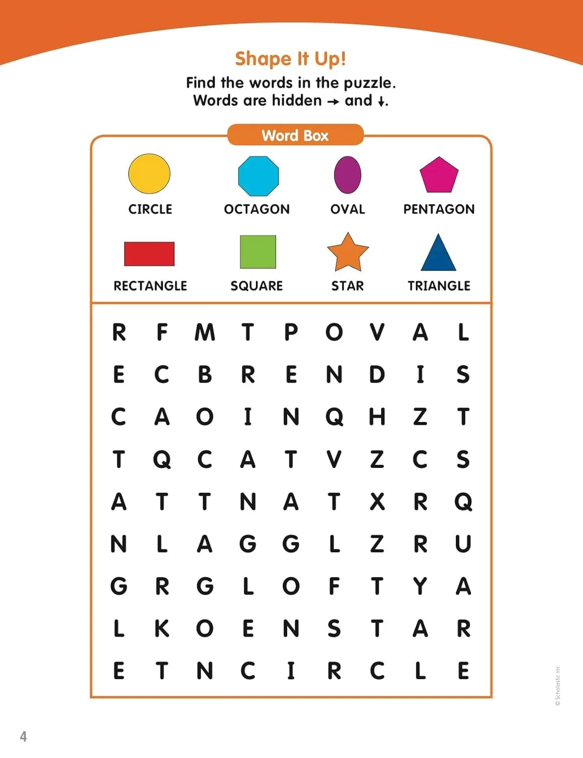 Scholastic Little Skill Seekers: Word Searches Activity Book, Pre-K To Kindergarten