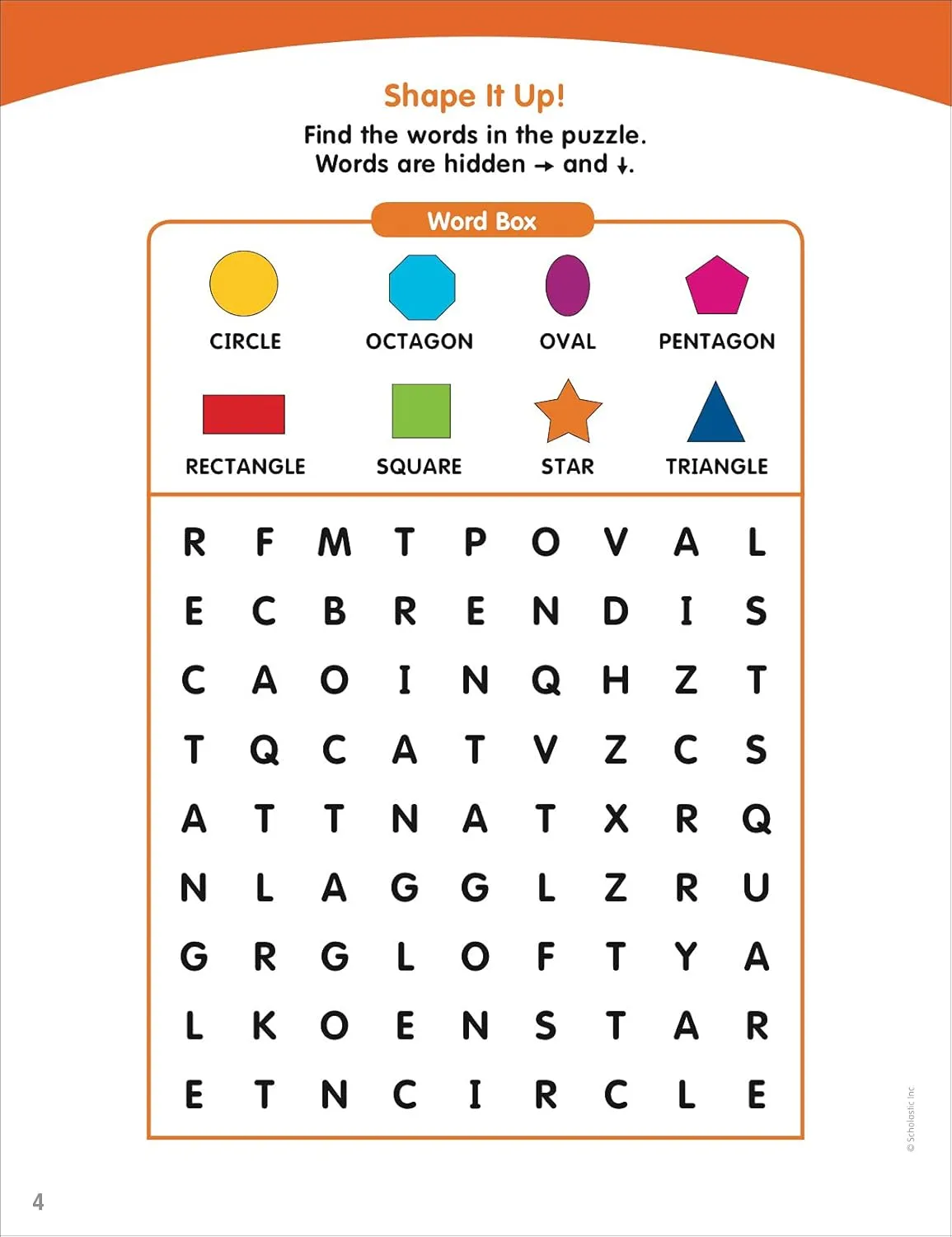 Scholastic Little Skill Seekers: Word Searches Activity Book, Pre-K To Kindergarten