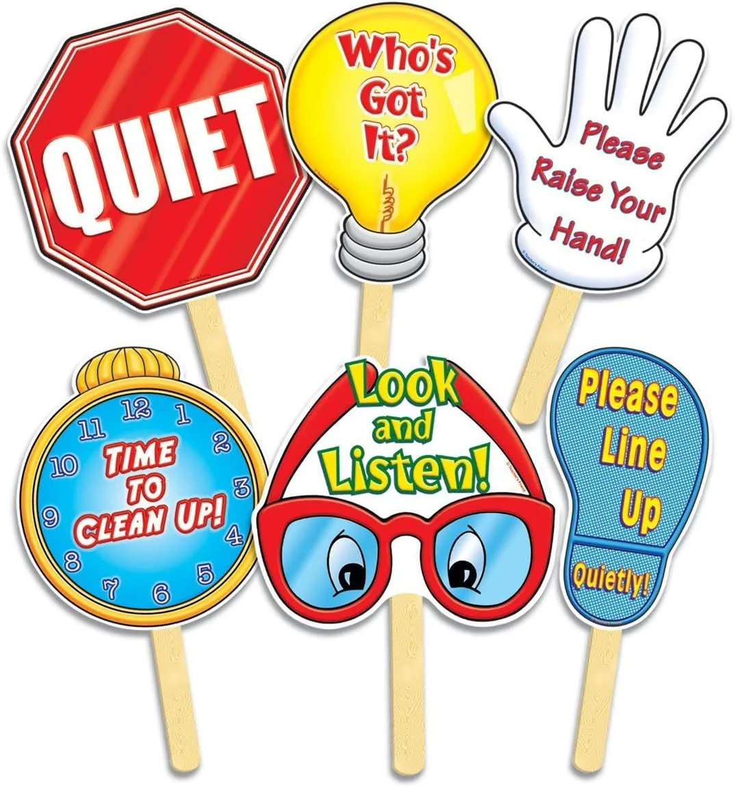 Scholastic Manage Your Class Signs, Clear 8 x 12 in