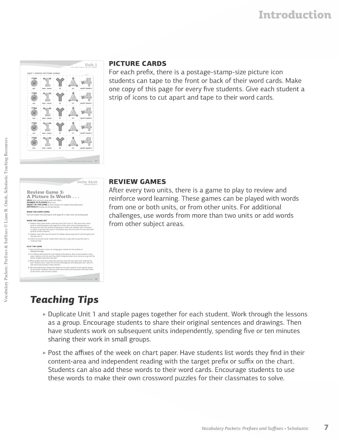 Vocabulary Packets: Prefixes & Suffixes: Ready-to-Go Learning Packets That Teach 50 Key Prefixes and Suffixes and Help
