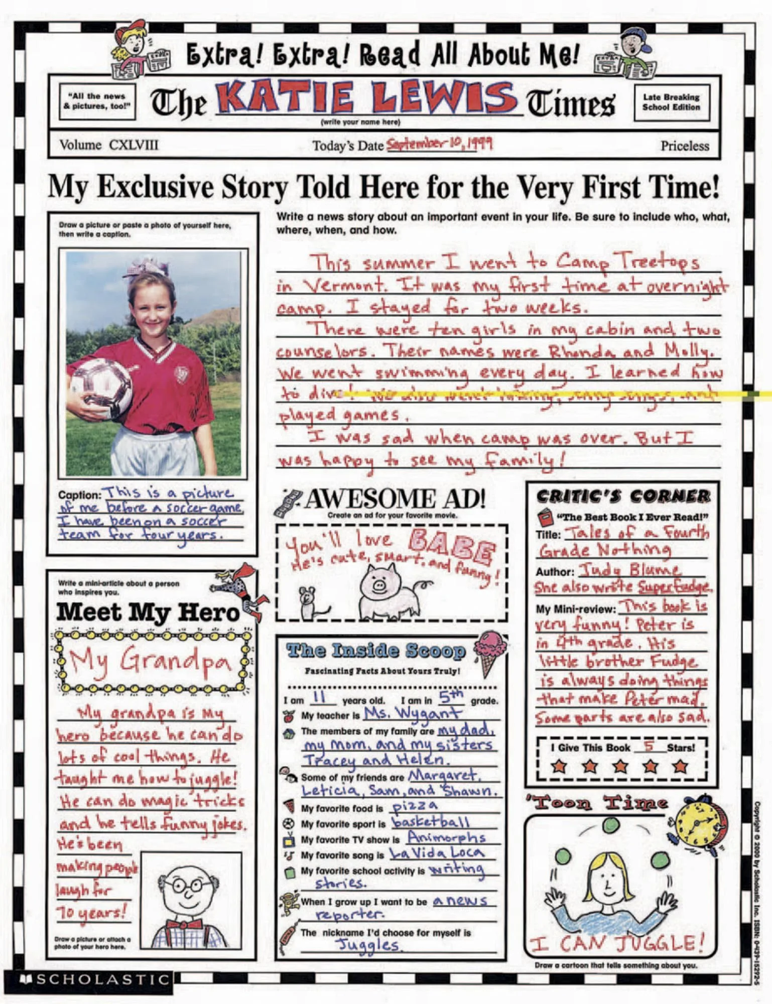 Scholastic Read All About Me Instant Motivational Personal Poster Set, 17 x 22 Inches, Pack of 30