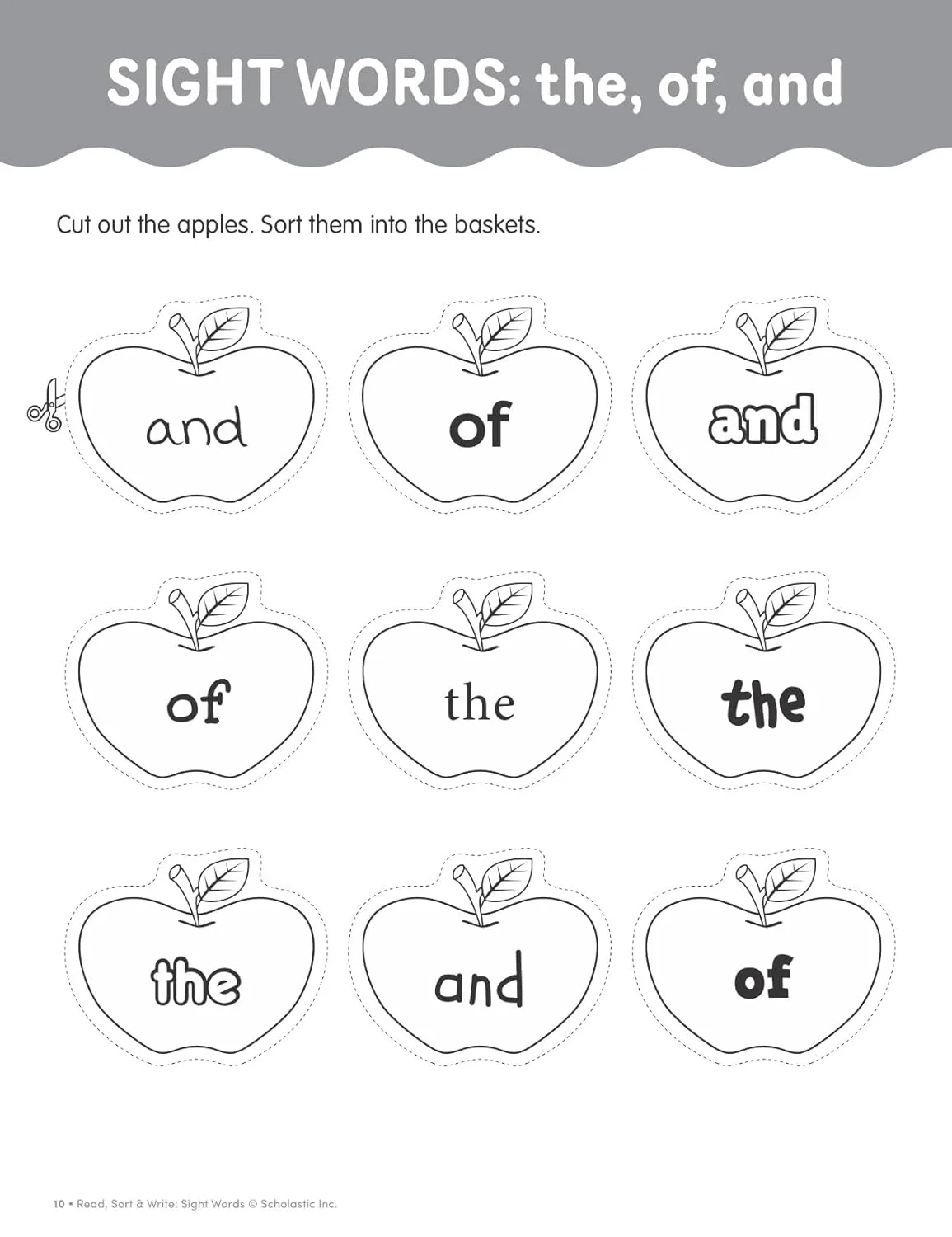 Read, Sort & Write: Sight Words: Fun, Reproducible Activities With Writing Pages That Build Essential Skills