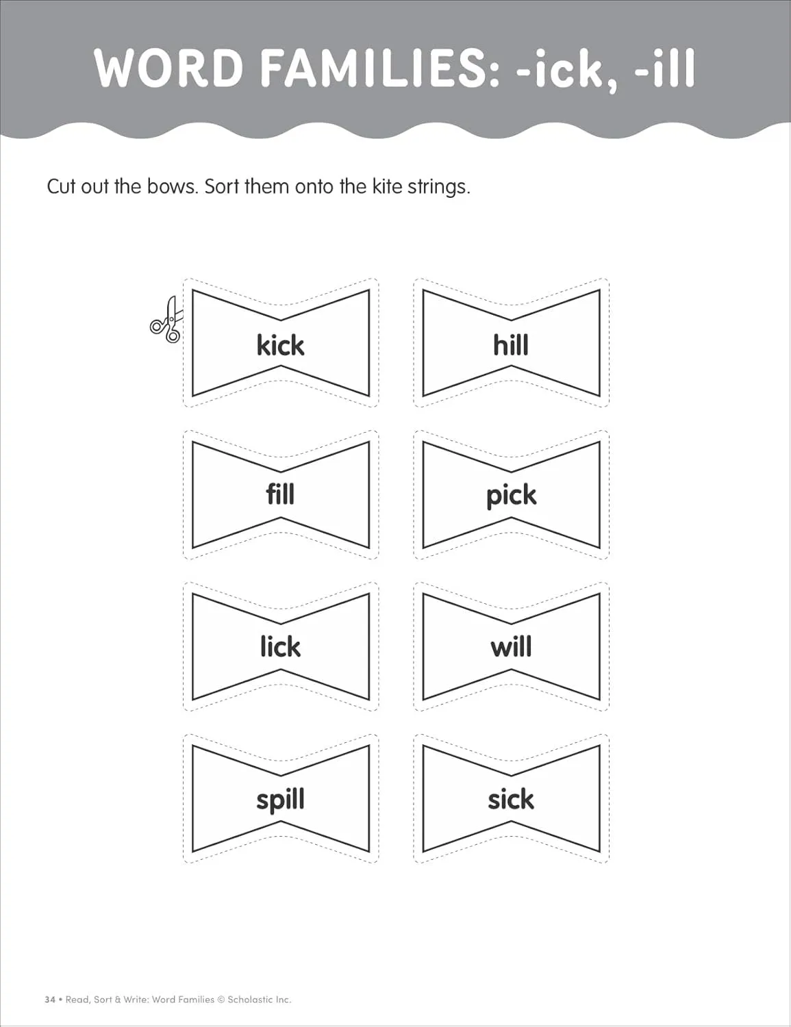 Read, Sort & Write: Word Families: Fun, Reproducible Activities With Writing Pages That Build Essential Skills