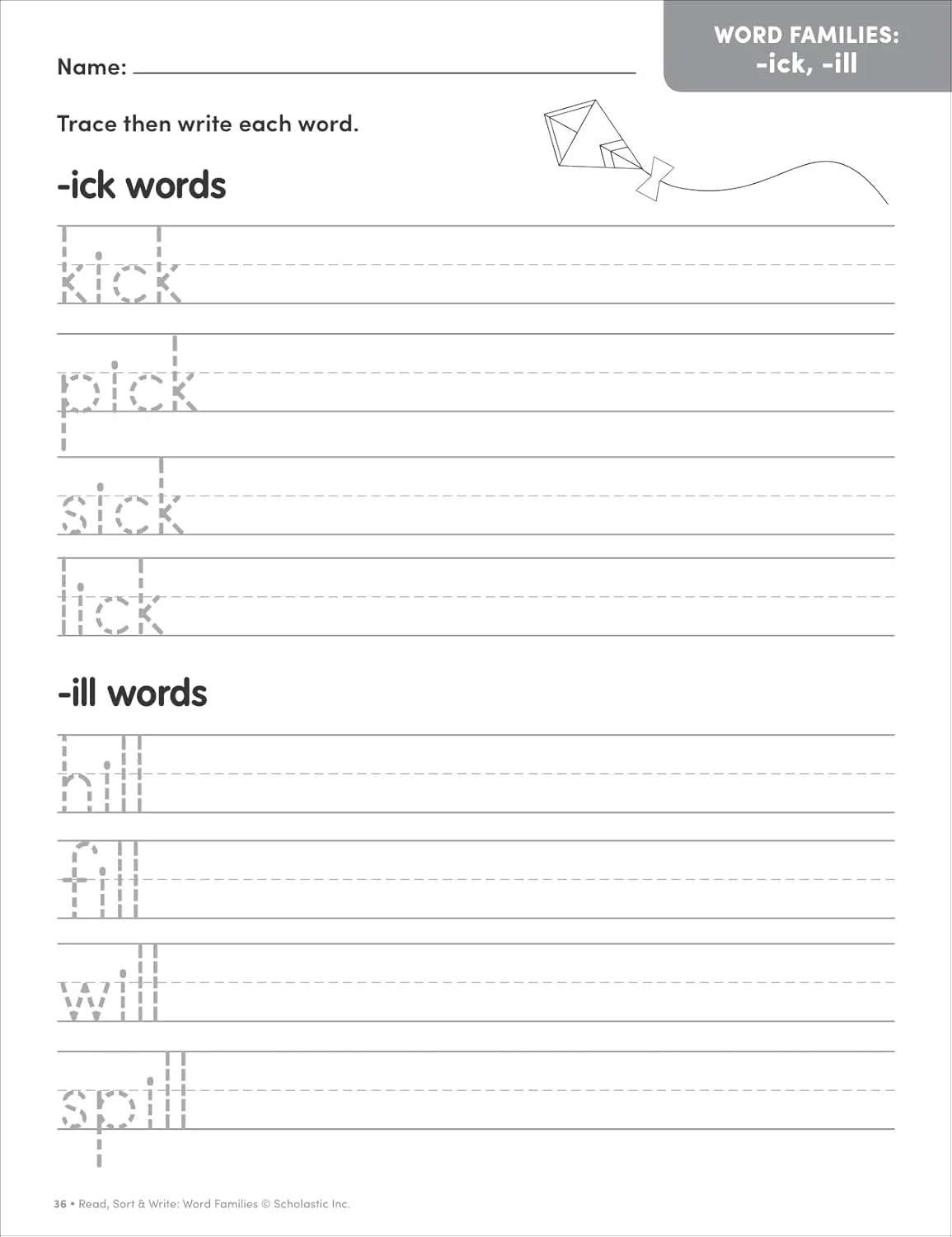 Read, Sort & Write: Word Families: Fun, Reproducible Activities With Writing Pages That Build Essential Skills