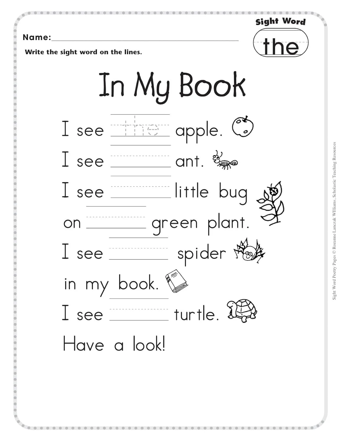 Sight Word Poetry Pages: 100 Fill-in-the-Blank Practice Pages That Help Kids Really Learn the Top High-Frequency Words