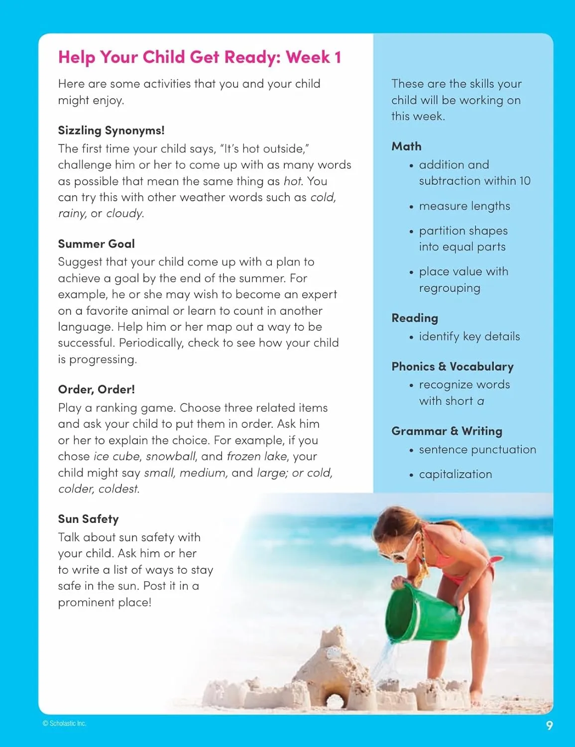 Scholastic Teacher Resources Weekly Reader Workbook: Summer Express, Grades 1 2