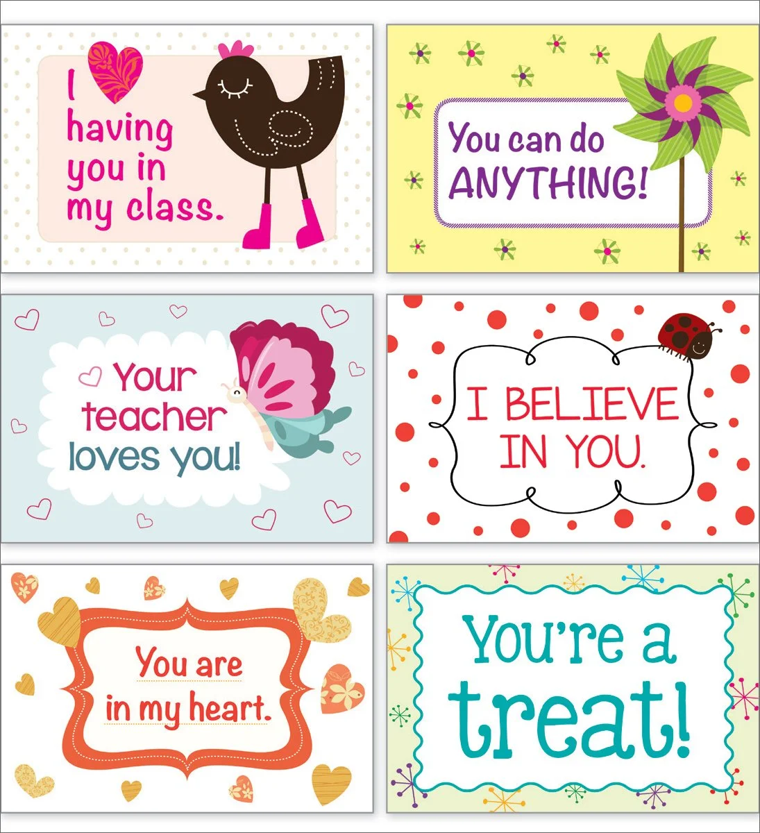 Scholastic Teachers Friend Postcards, 6in x 4in, Valentines Day, Kindergarten - Grade 5, Pack Of 36