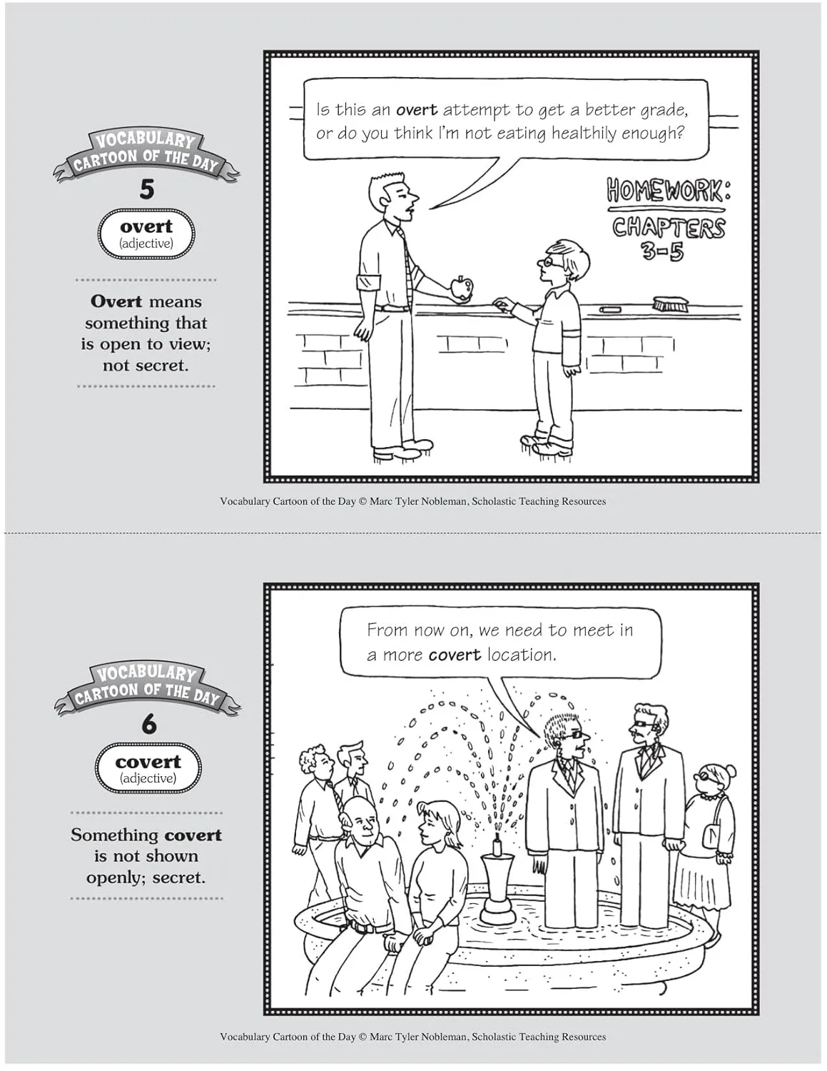 Vocabulary Cartoon of the Day: Grades 4–6: 180 Reproducible Cartoons That Help Kids Build a ROBUST and PRODIGIOUS Vocabulary