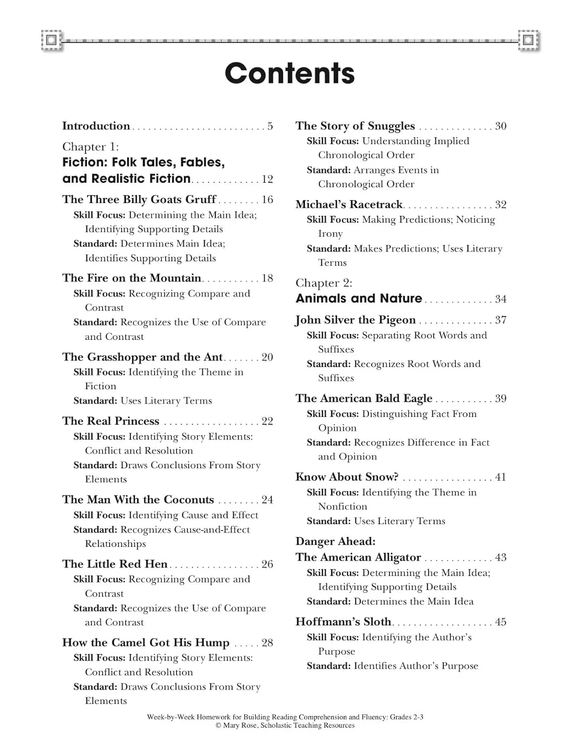 Week-by-Week Homework for Building Reading Comprehension & Fluency: Grades 2–3: 30 Reproducible High-Interest Passages