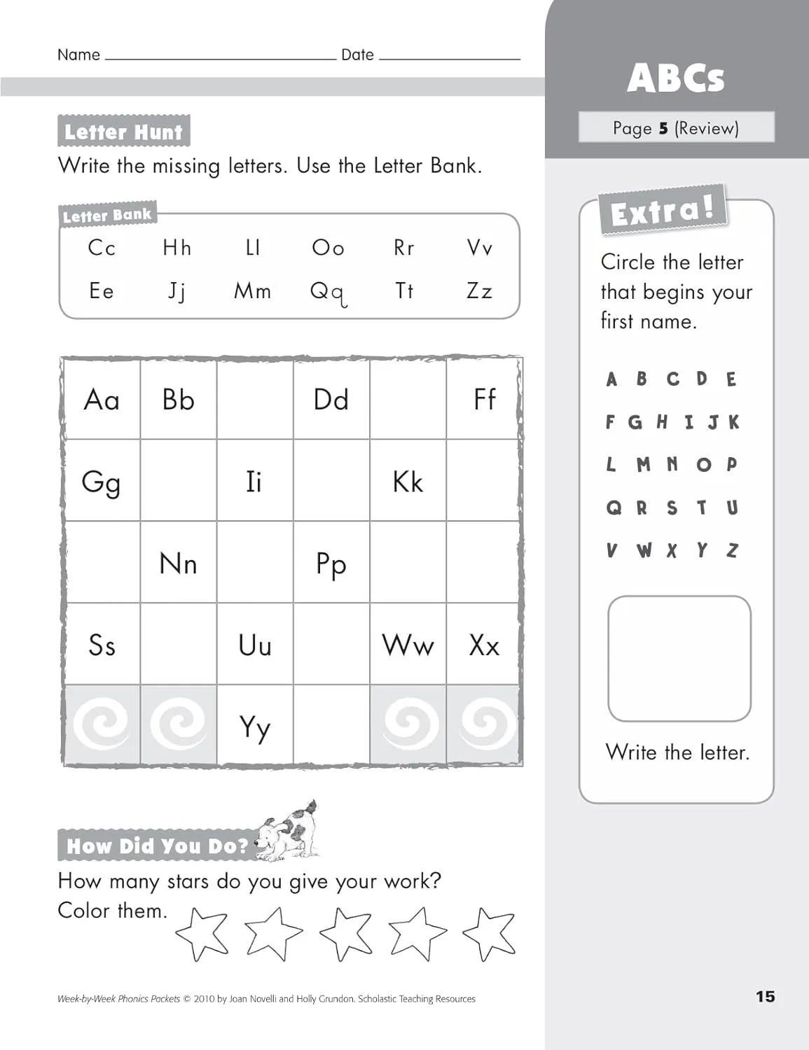 Week-by-Week Phonics Packets: 30 Independent Practice Packets That Help Children Learn Key Phonics Skills and Set the Stage