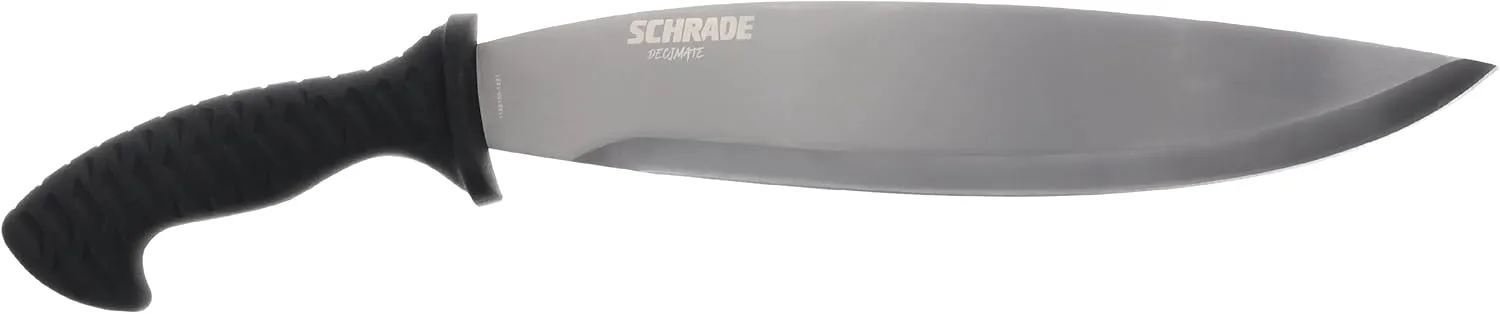 Schrade Delta Class Decimate Bolo Machete with Titanium Coated 3Cr13 Stainless Steel for Outdoor Survival