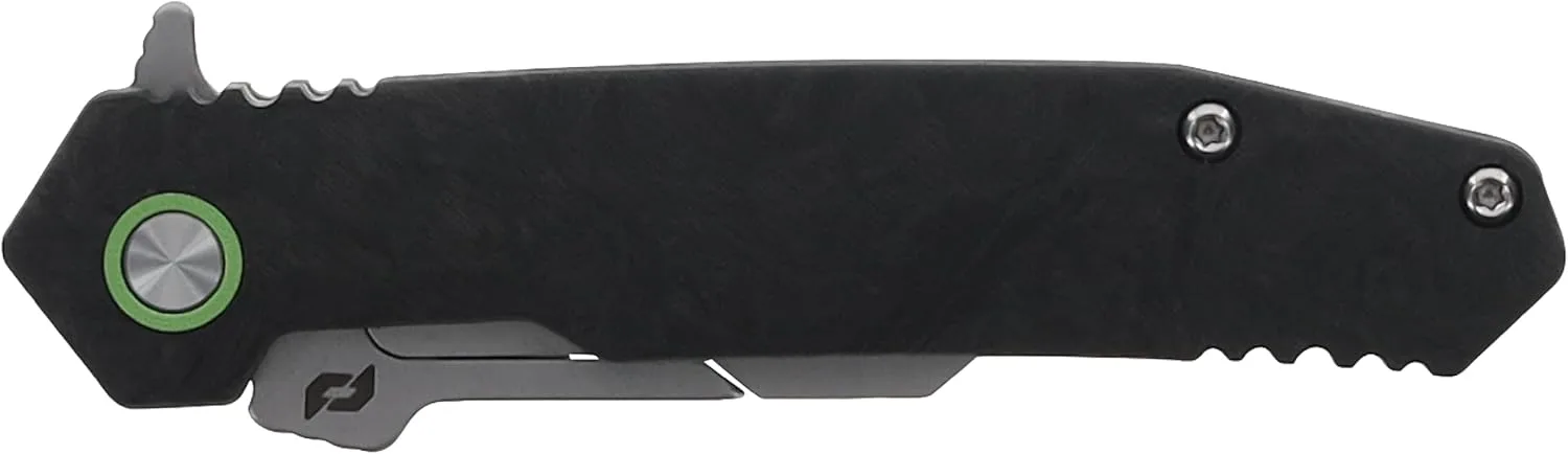 Schrade Enrage Stryche Replaceable Blade Knife with Carbon Fiber Handle, Pocket Clip