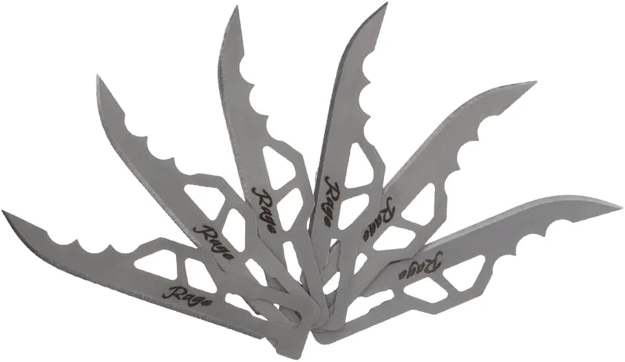 Schrade Enrage Replacement Blades 6 Pack with 2.5-3" 420A Steel Blades, Compatible with Schrade Enrage Series, for Hunting