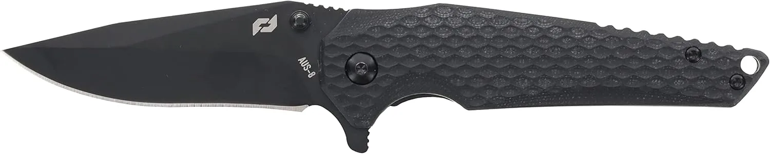 Schrade Delta Class Fanatic Folder 7.25in with 3.13in AUS-8 Steel Blade and G10 Handle for EDC