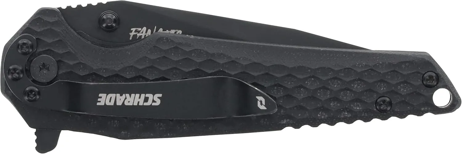 Schrade Delta Class Fanatic Folder 7.25in with 3.13in AUS-8 Steel Blade and G10 Handle for EDC