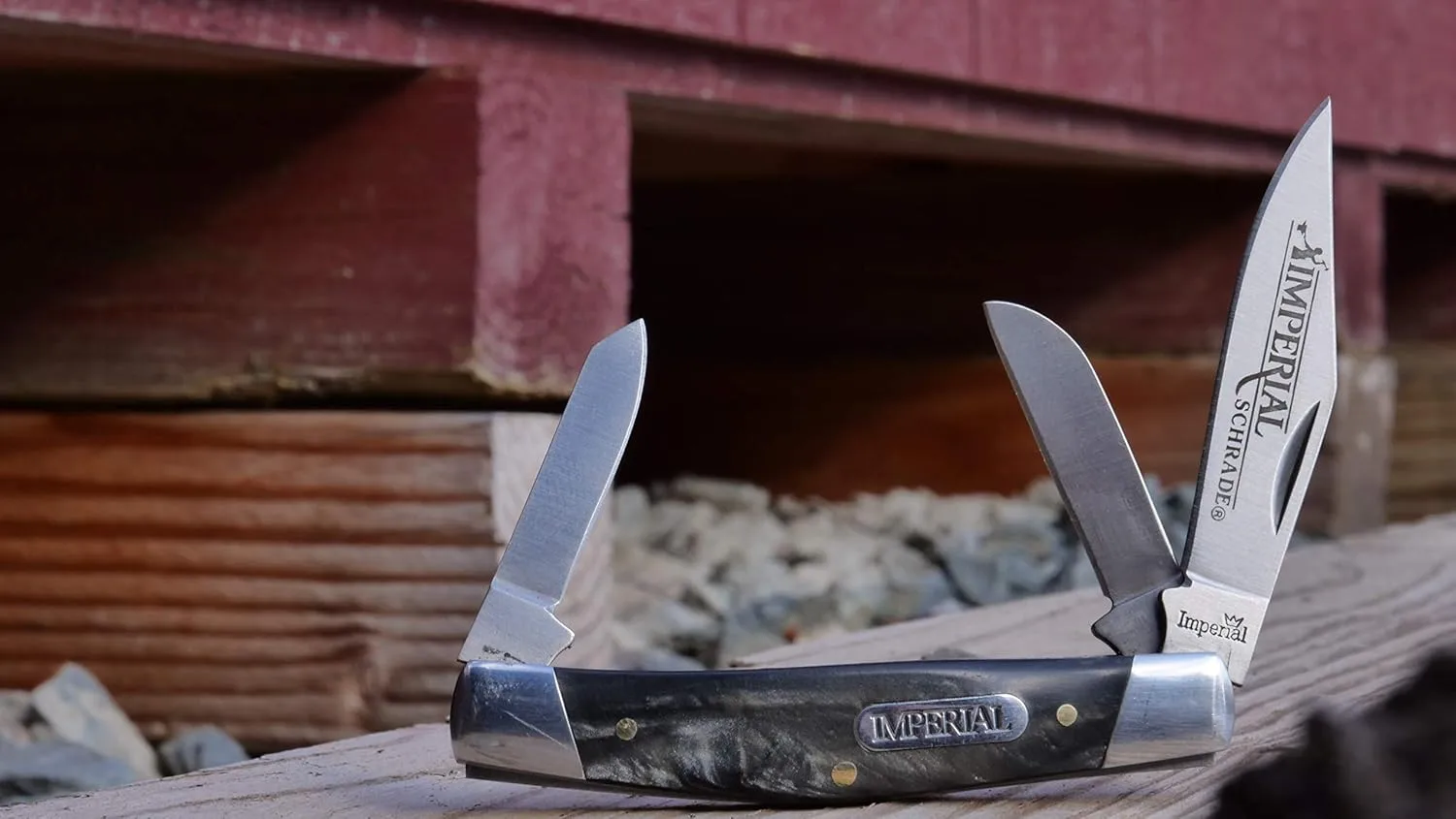 Schrade Imperial IMP16S Stockman 5.9in Stainless Steel Traditional Folding Knife with 2.5in Clip Point