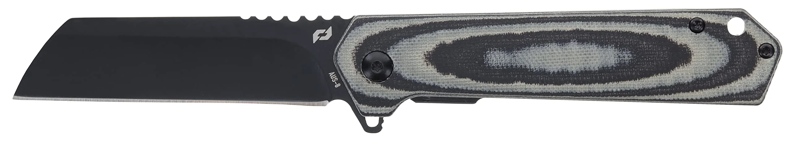 Schrade Lateral Folder with AUS-10 Steel Blade, Frame Lock Design, and G-10 Handles for Everday Carry