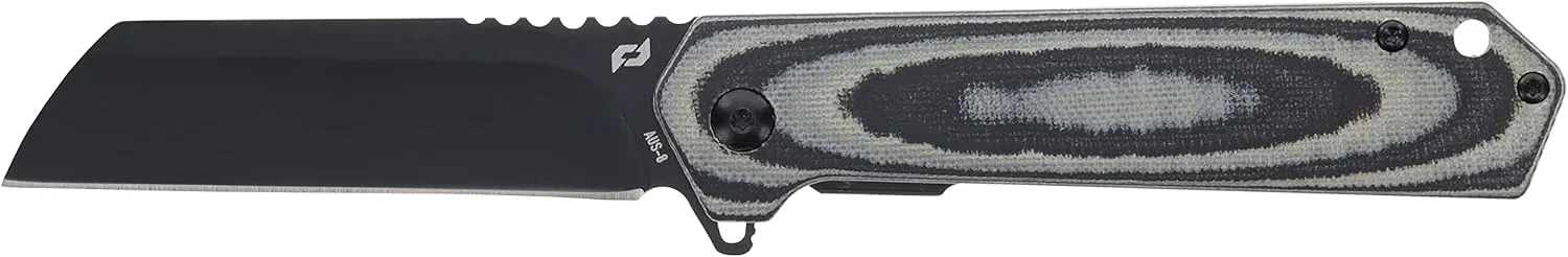 Schrade Lateral Folder with AUS-10 Steel Blade, Frame Lock Design, and G-10 Handles for Everday Carry