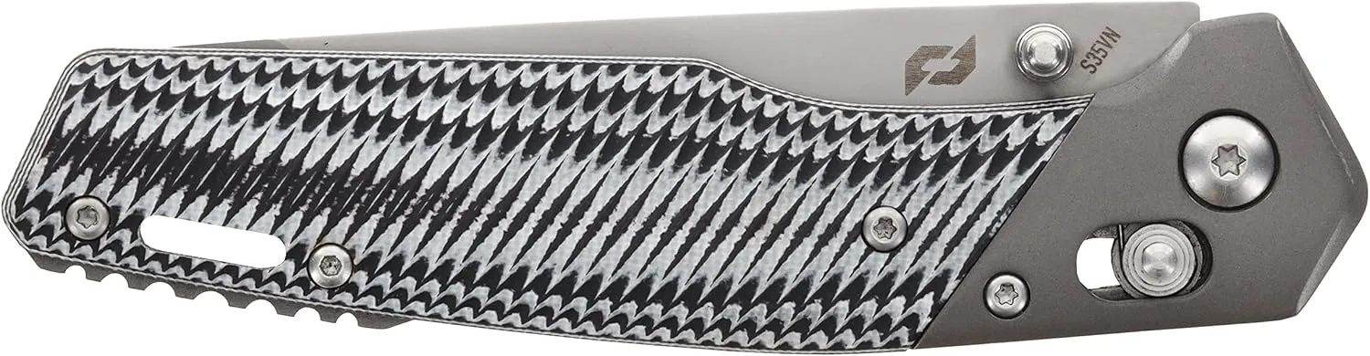 Schrade Alpha Class Truix with 3.5in S35VN Steel Blade, G10 Handle, USA Made for EDC and Hunting