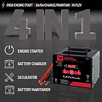 Schumacher Electric Farm & Ranch 4-in-1 6A Charger & 200A Engine Starter FR01335