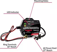 Schumacher SC1300 1.5A Battery Charger & Maintainer, 6V/12V 3-in-1