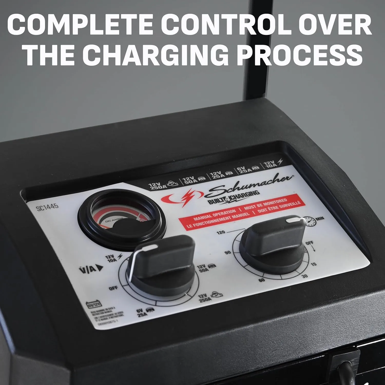 SCHUMACHER ELECTRIC Wheeled Manual Battery Charger & Engine Starter