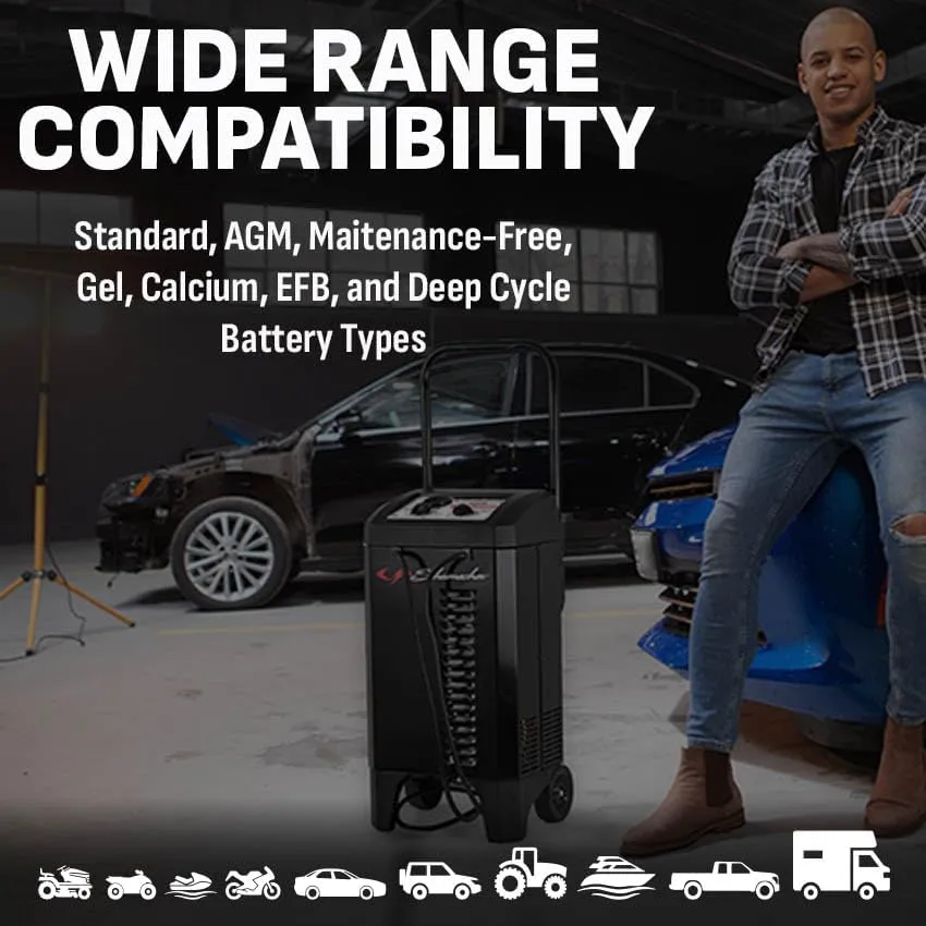 SCHUMACHER ELECTRIC Wheeled Manual Battery Charger & Engine Starter