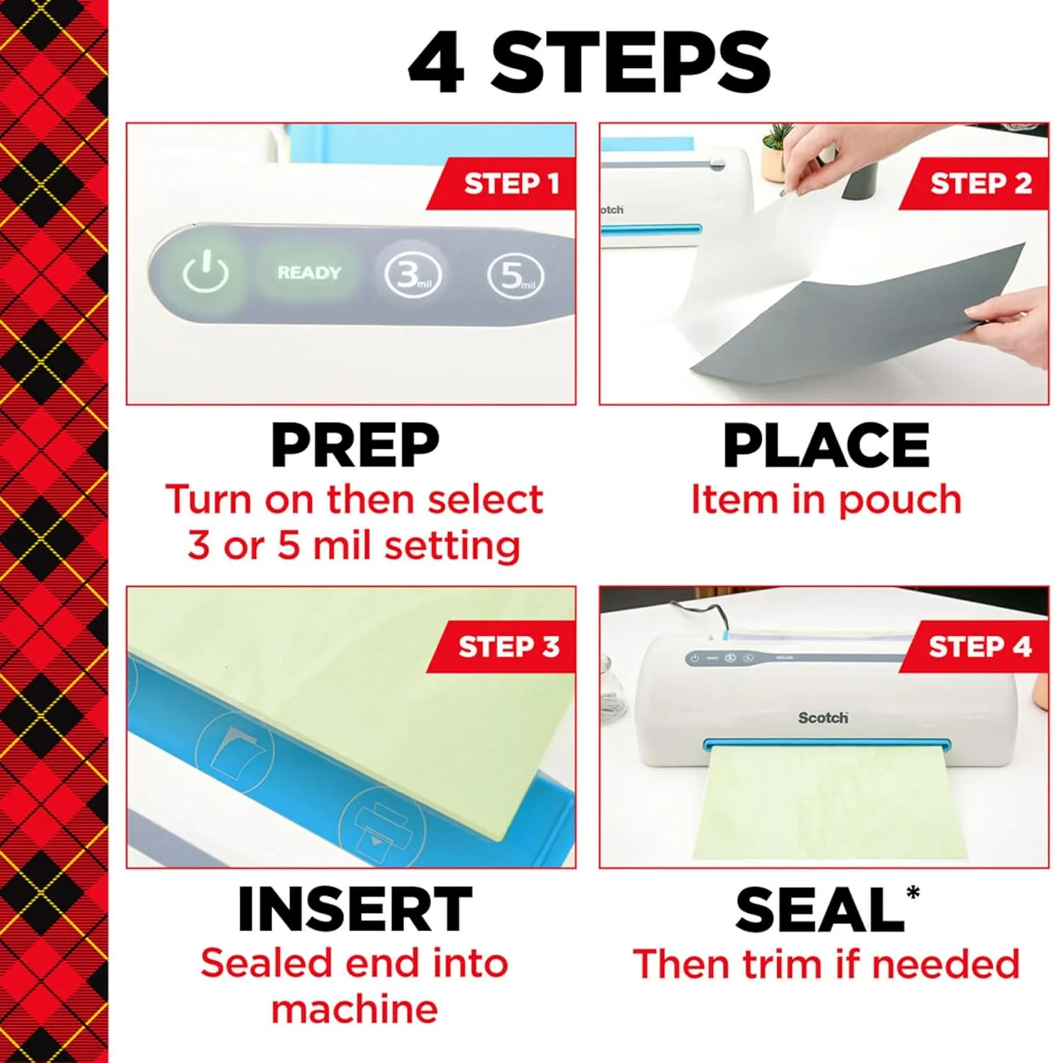 SCOTCH Thermal Laminating Pouches