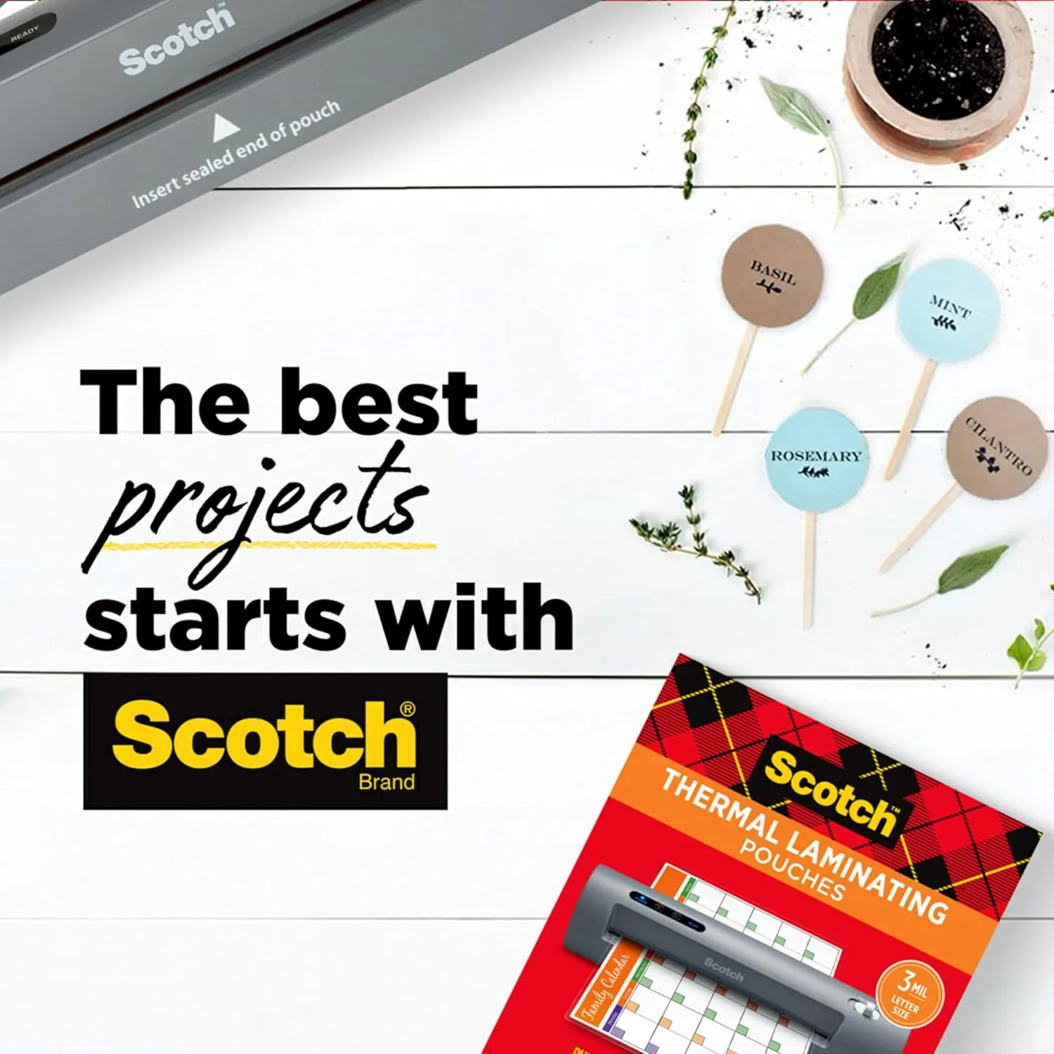 SCOTCH Thermal Laminating Pouches