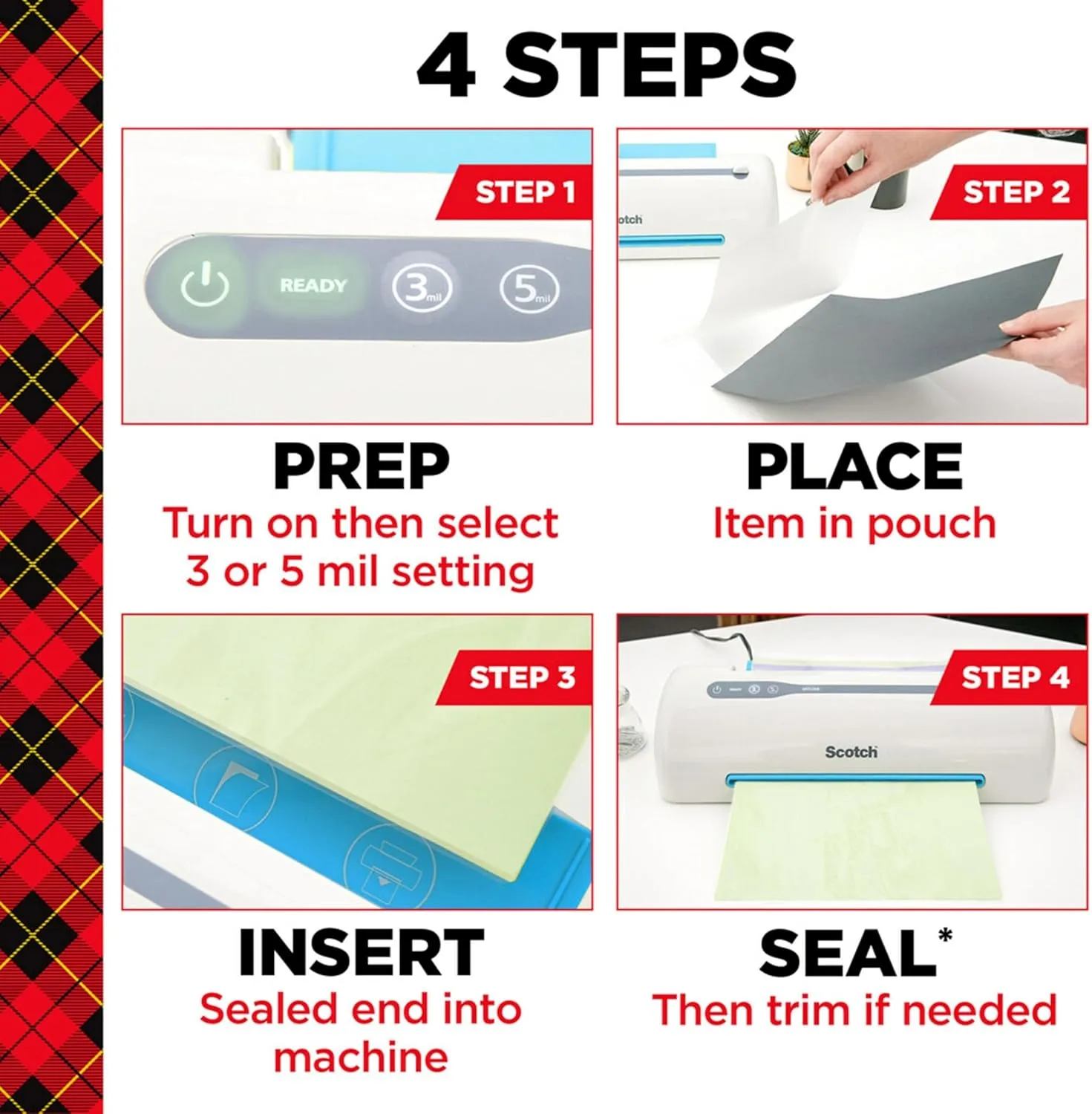 SCOTCH Thermal Laminating Pouches