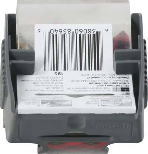 Scotch Box Lock Packaging Tape with Dispenser, 1.88 in x 800 in, Clear (195)