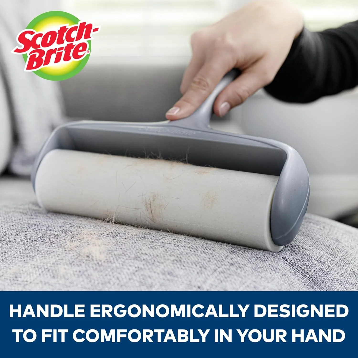 Scotch-Brite Extreme Clean Large Lint Roller Refill, 8 in., 1 Pack, 60 Adhesive Sheets