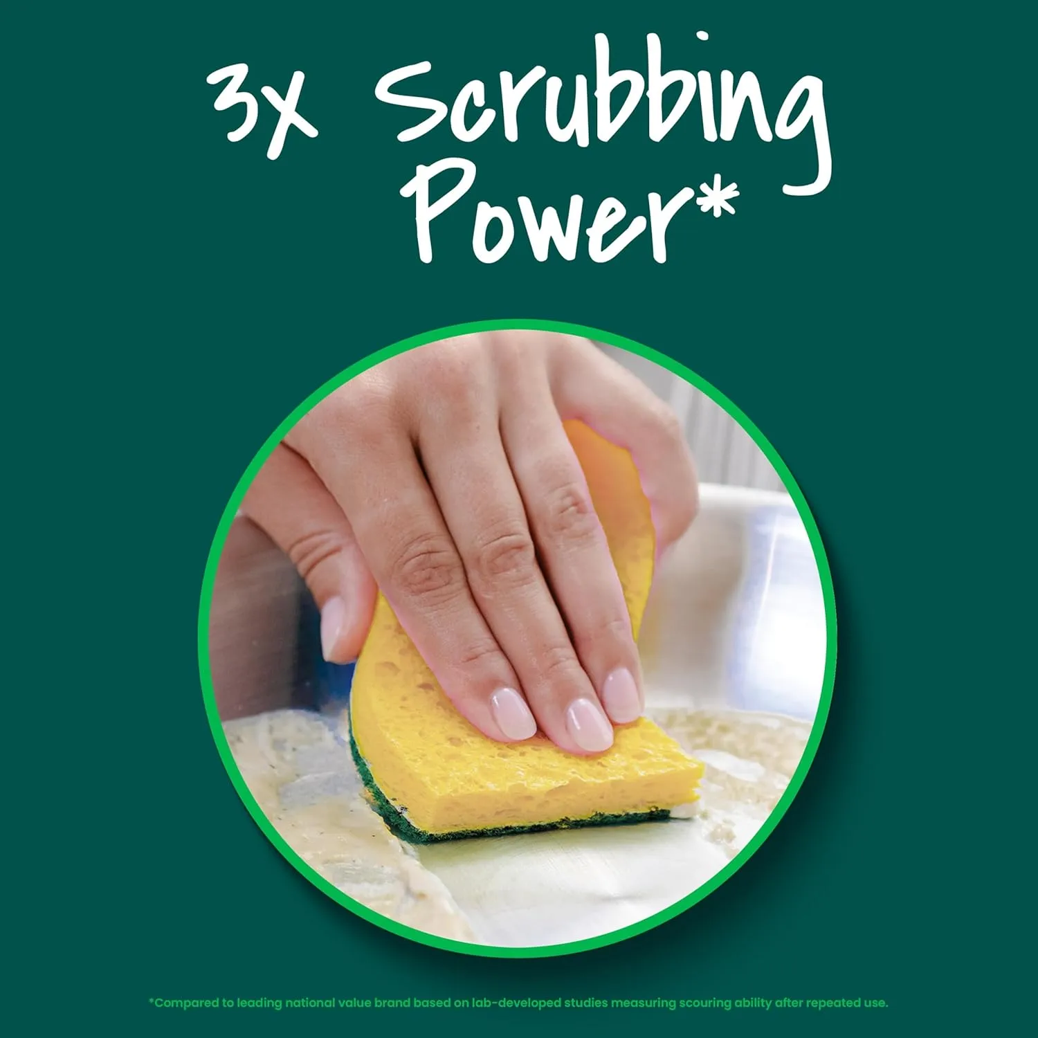 Scotch-Brite Heavy Duty Scrub Sponges, Pack of 9, Multicolor