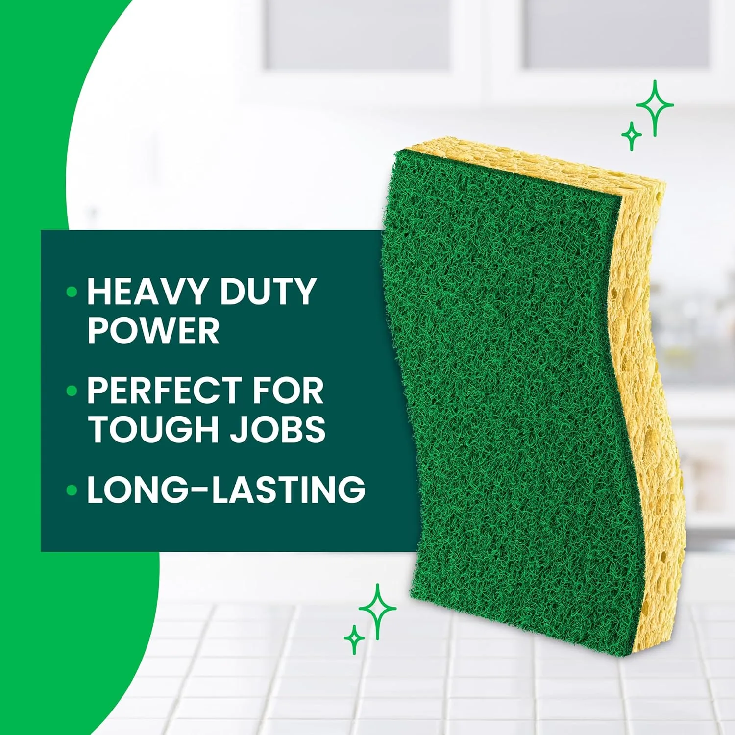 Scotch-Brite Heavy Duty Scrub Sponges, Pack of 9, Multicolor