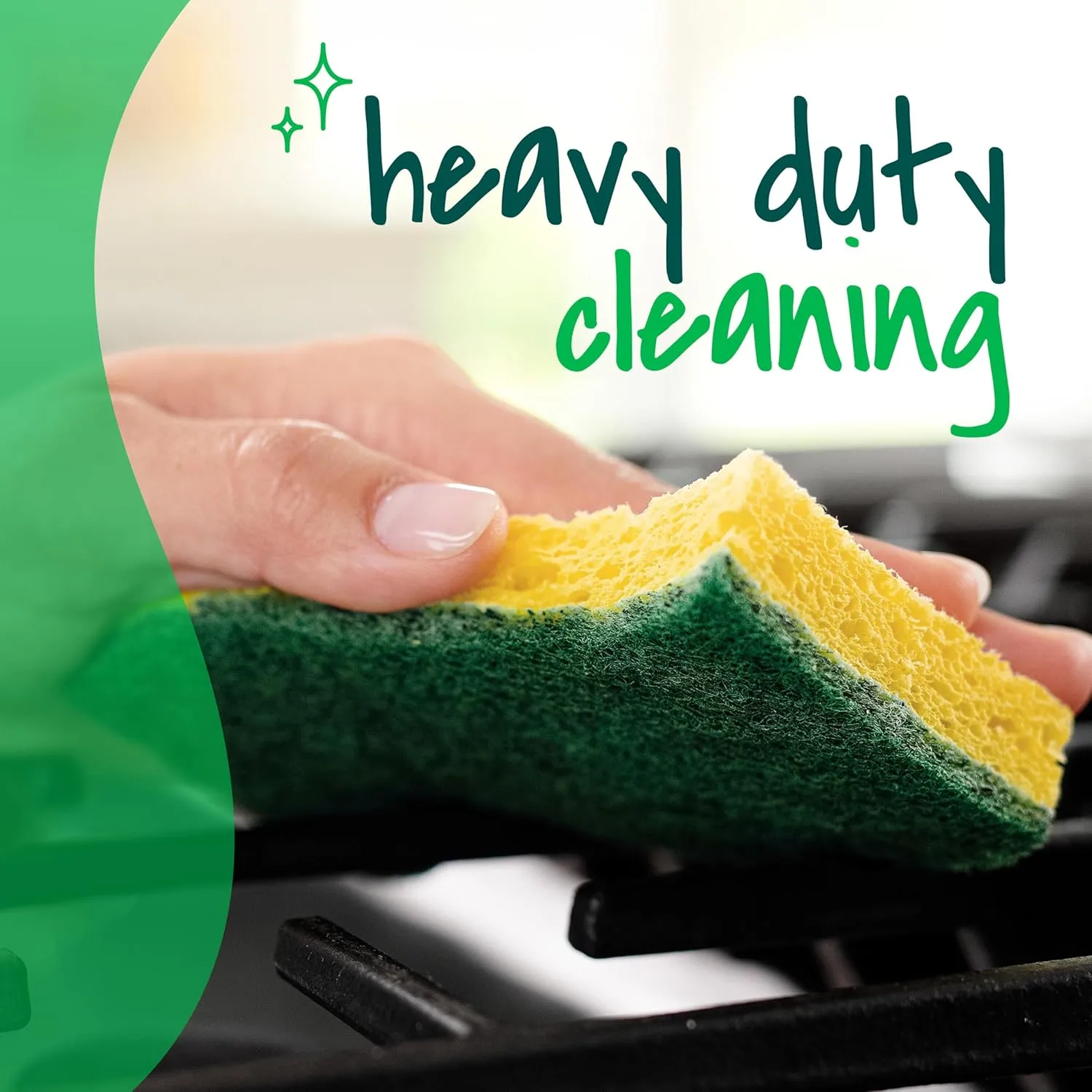 Scotch-Brite Heavy Duty Scrub Sponges, Pack of 9, Multicolor