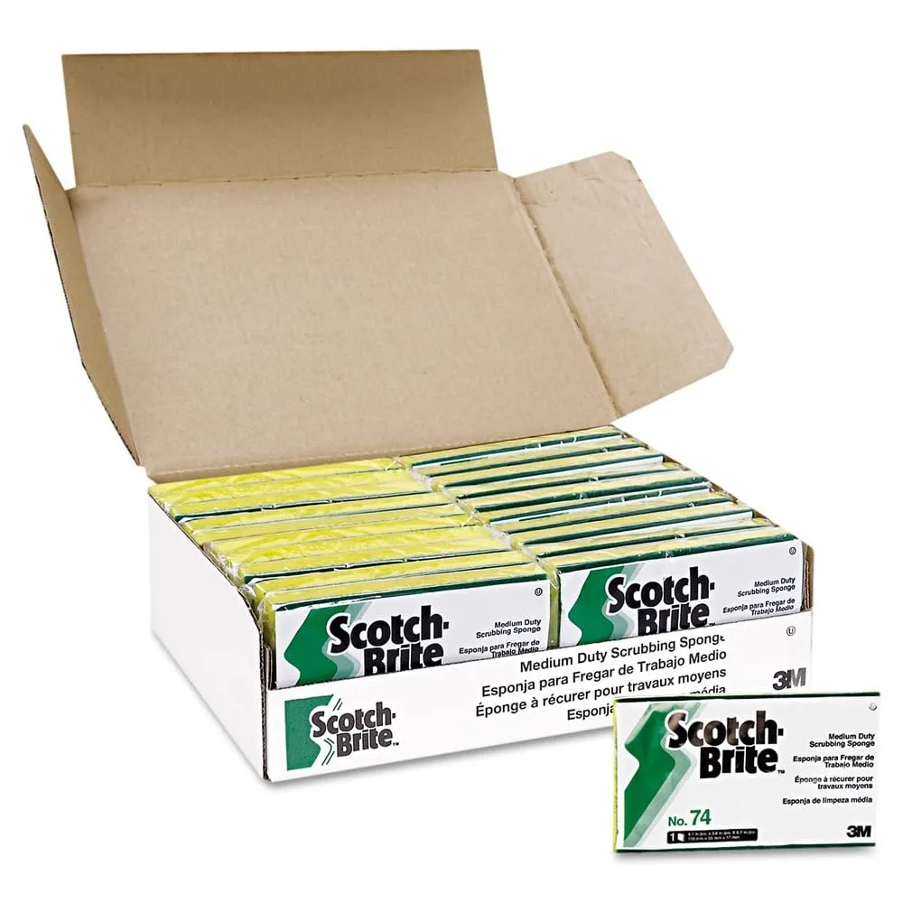 Scotch-Brite Medium Duty Scrub Sponge 74 - 6.1 in x 3.6 in x 0.7 in