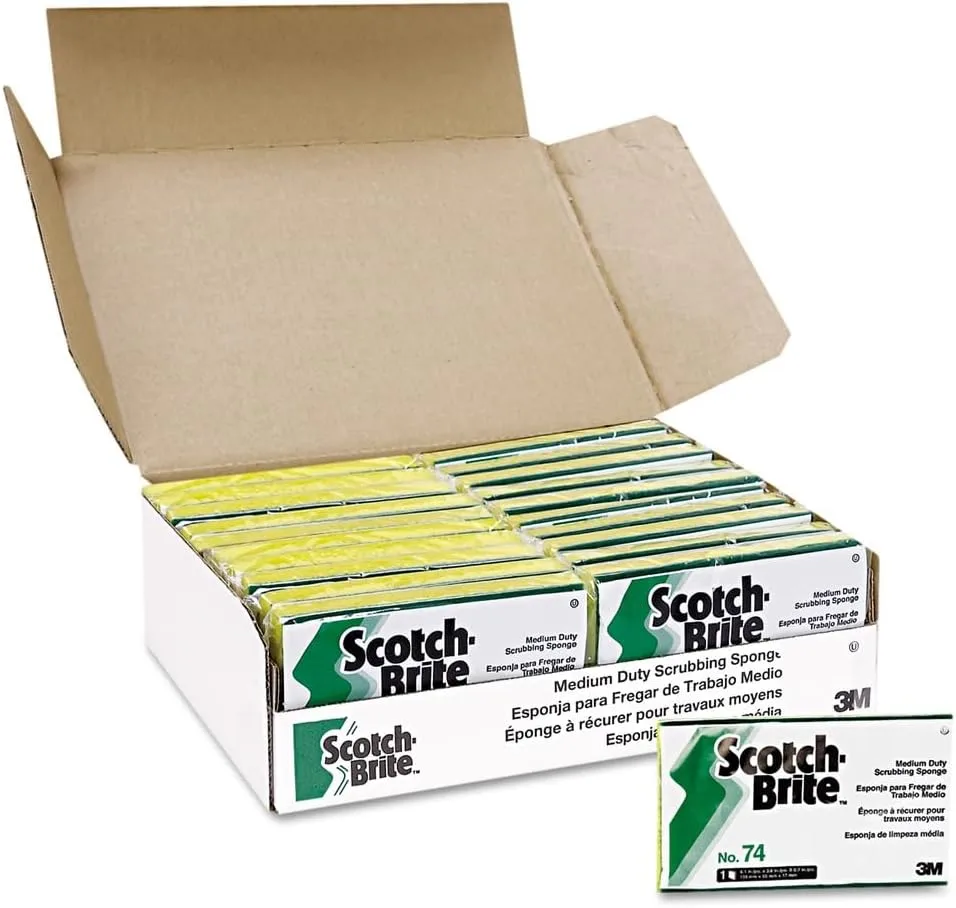 Scotch-Brite Medium Duty Scrub Sponge 74 - 6.1 in x 3.6 in x 0.7 in