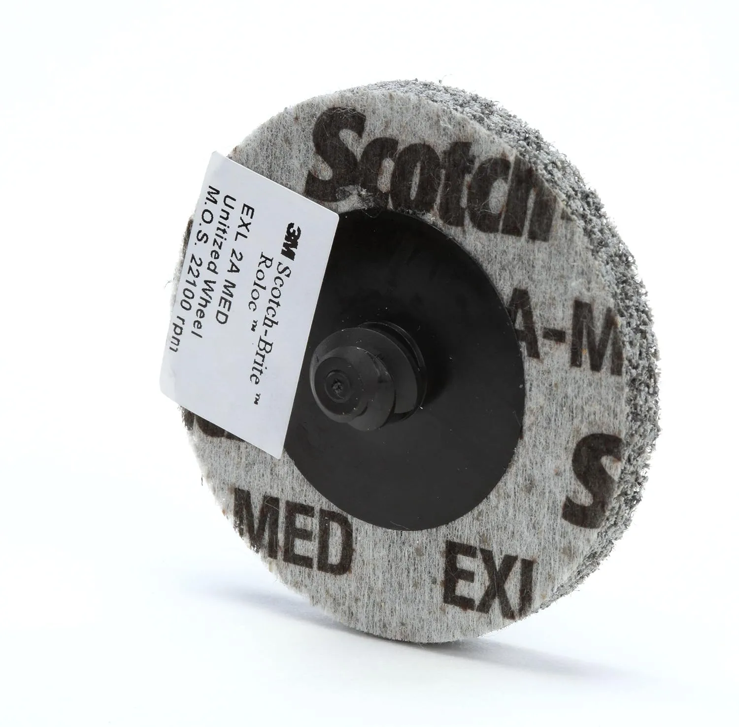 Scotch-Brite Roloc EXL Unitized Wheel TR, 2 in x NH 2S FIN, 15 per carton