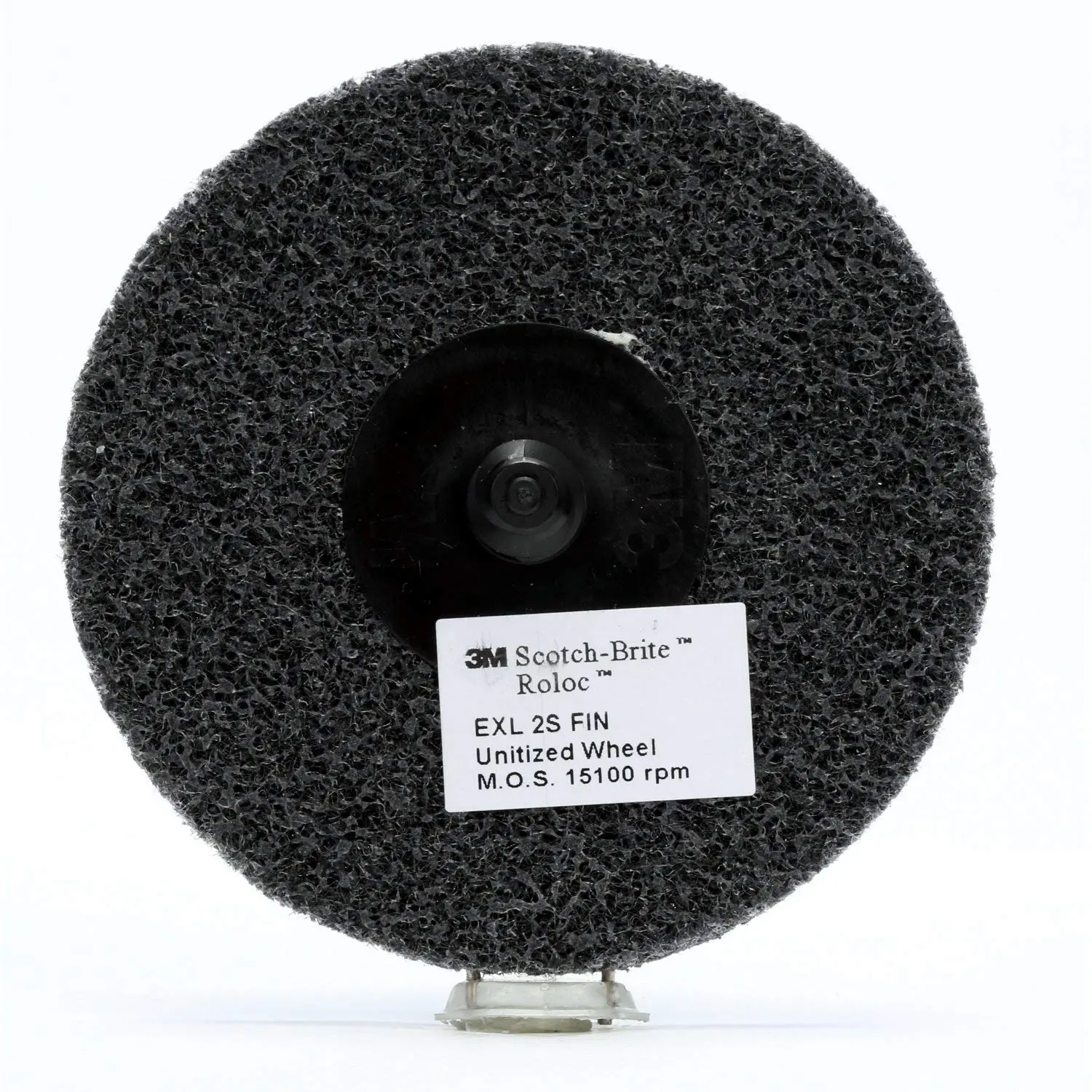 Scotch-Brite Roloc EXL Unitized Wheel TR, 2 in x NH 2S FIN, 15 per carton