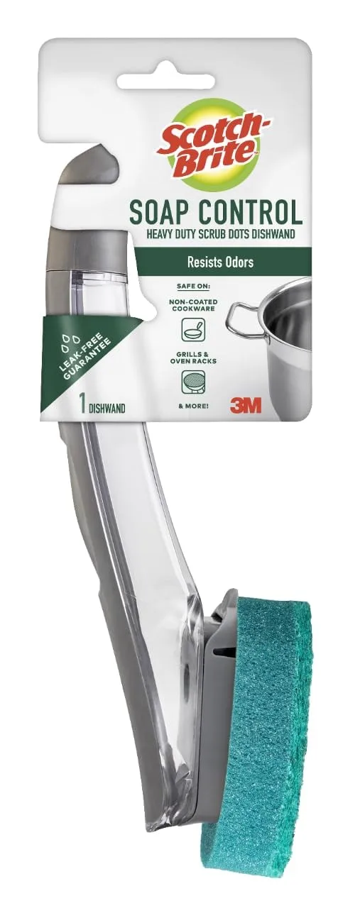 Scotch-Brite Soap Control Heavy Duty Dishwand - Leak-Free, 1 Count
