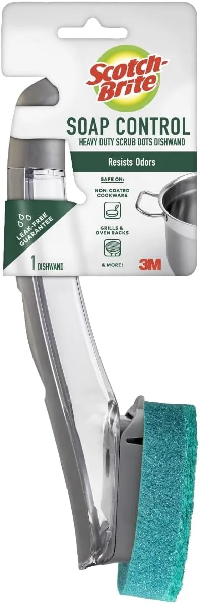 Scotch-Brite Soap Control Heavy Duty Dishwand - Leak-Free, 1 Count