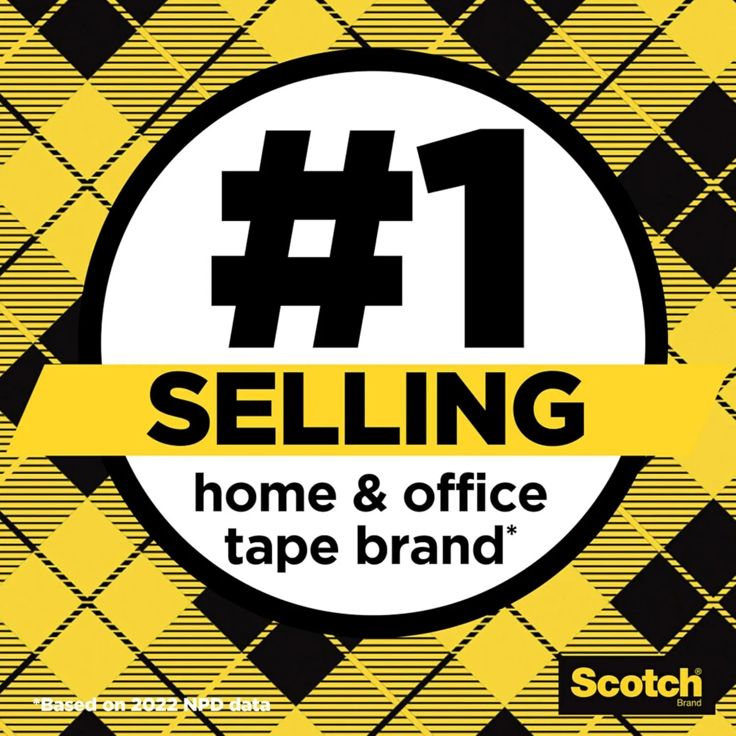 Scotch Double Sided Tape with Deluxe Desktop Dispenser, 1/2 in x 900 in, Pack of 6