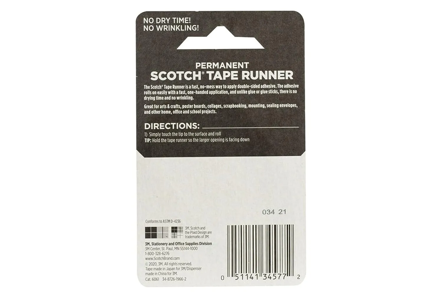 Scotch Double Sided Tape Runner, 0.27 in x 26 ft., Perfect for Holiday Crafts, Gifts, and DIY, 1-Pack 26 Foot (Pack of 1)
