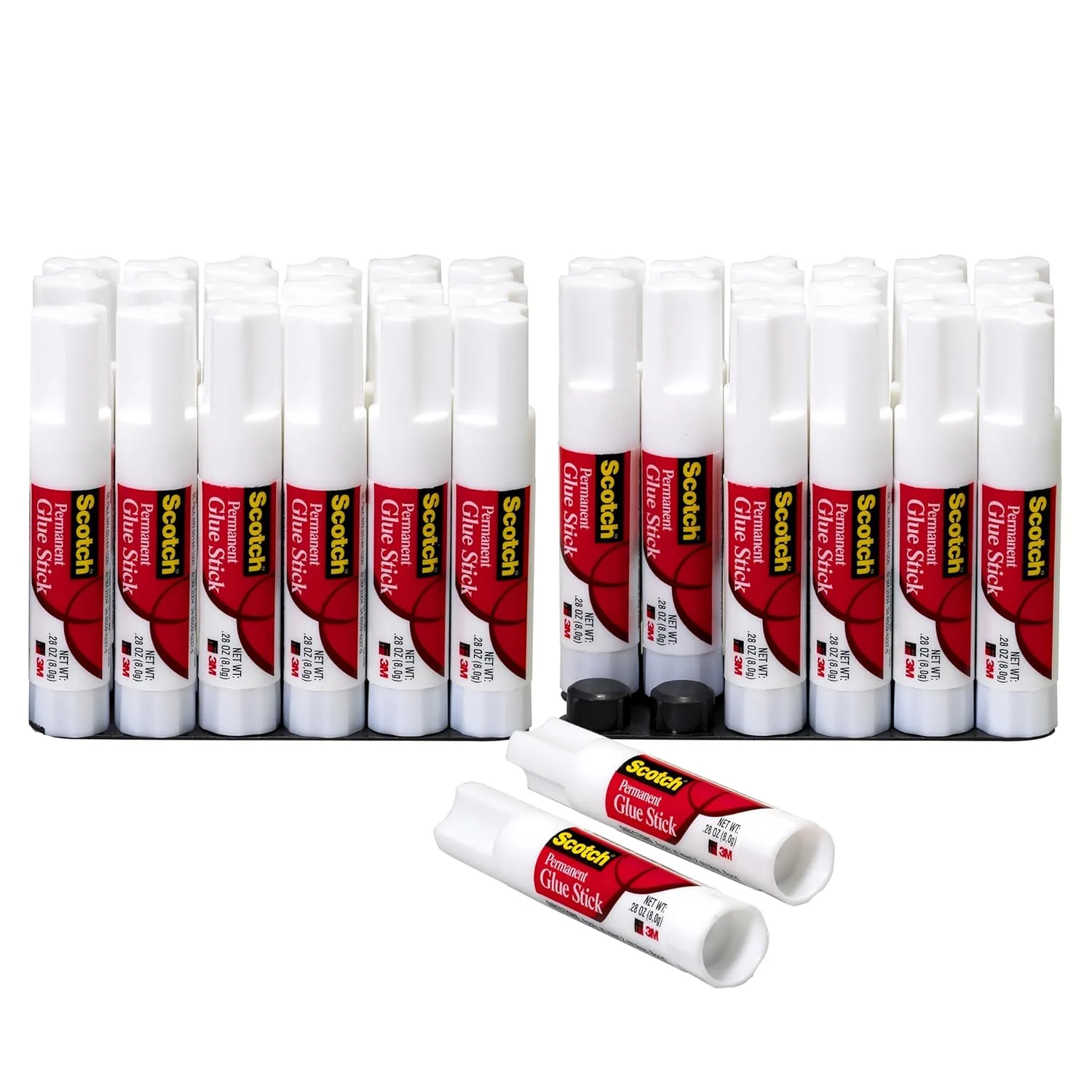 Scotch Glue Stick, 0.28 oz, 18-Pack — Acid-Free, Non-Toxic