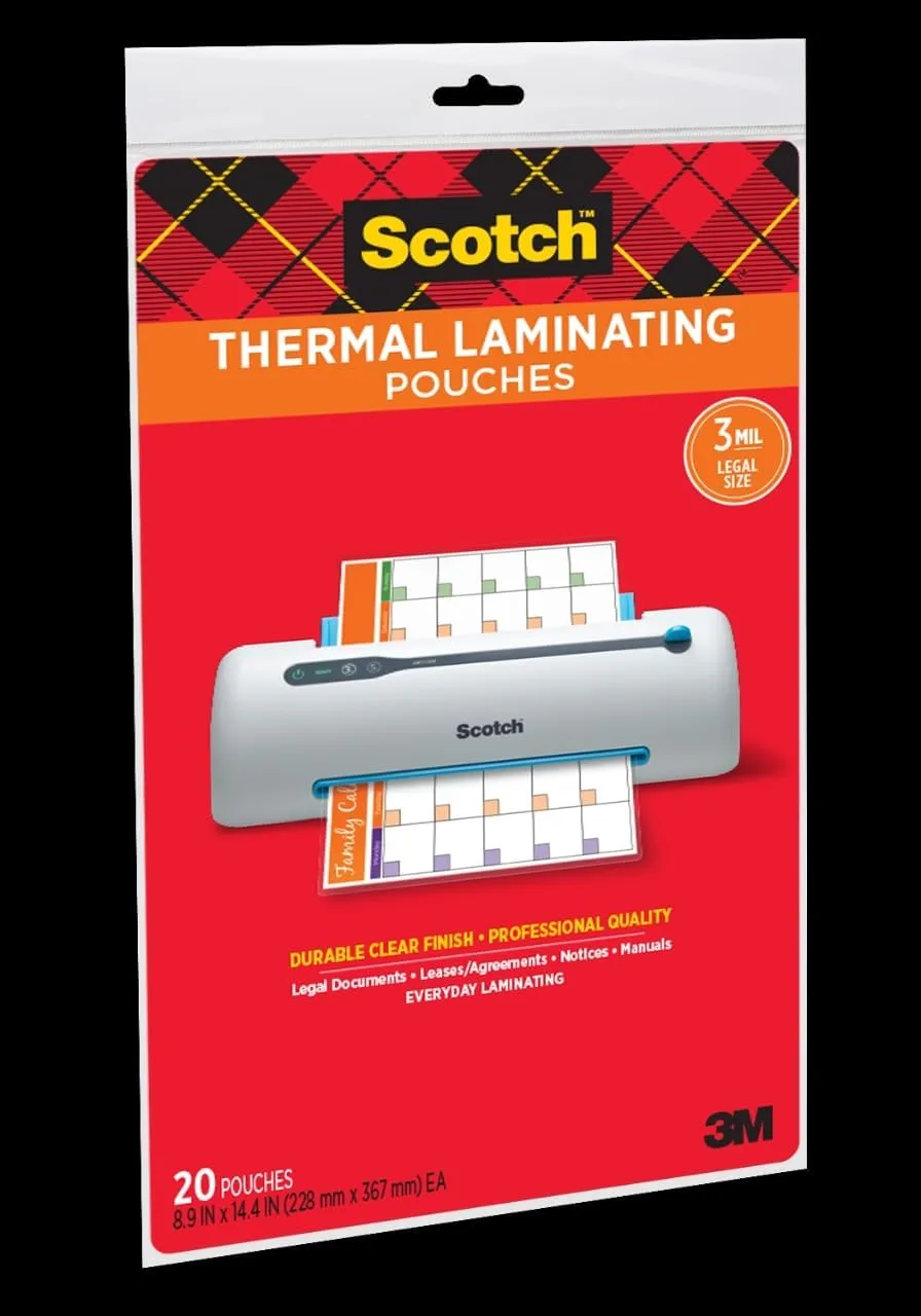 SCOTCH Thermal Laminating Pouches