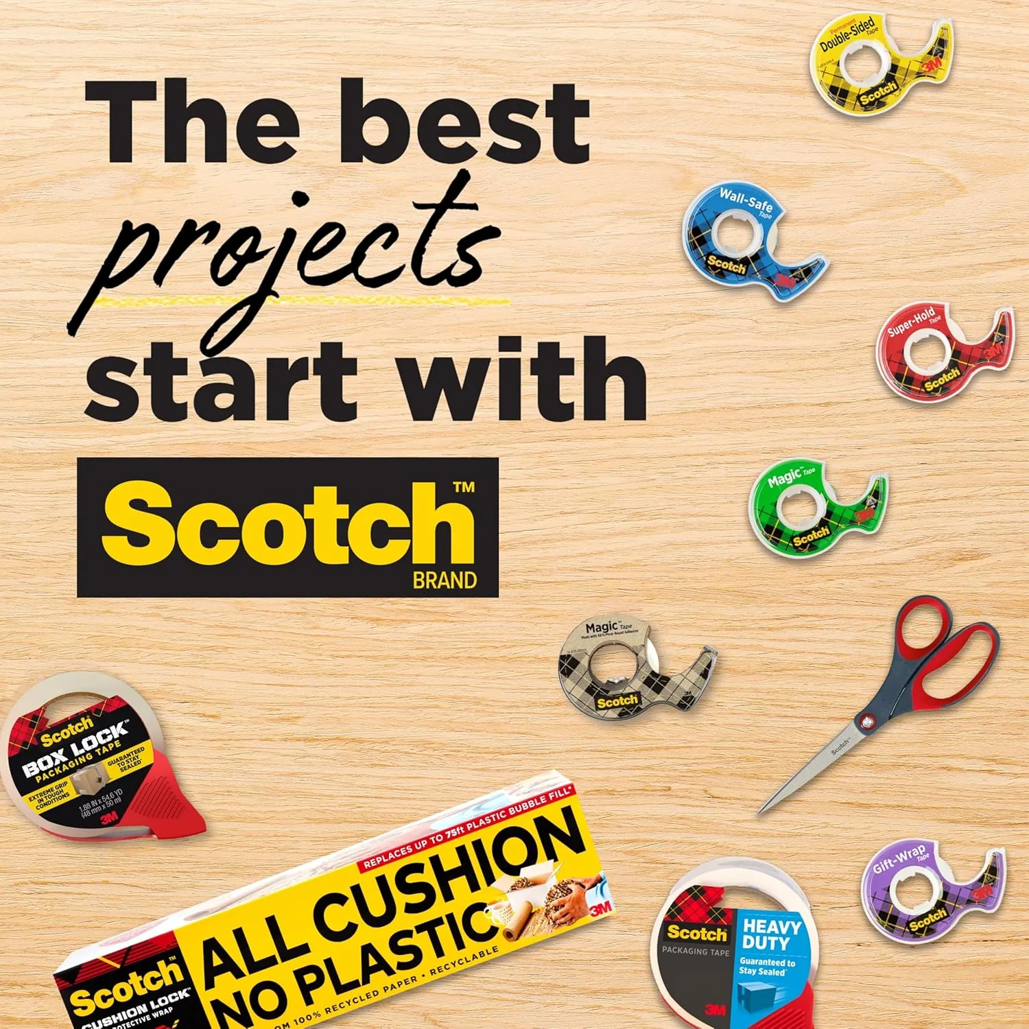 SCOTCH Magic Tape, Invisible Matte-Finish Transparent Tape Rolls