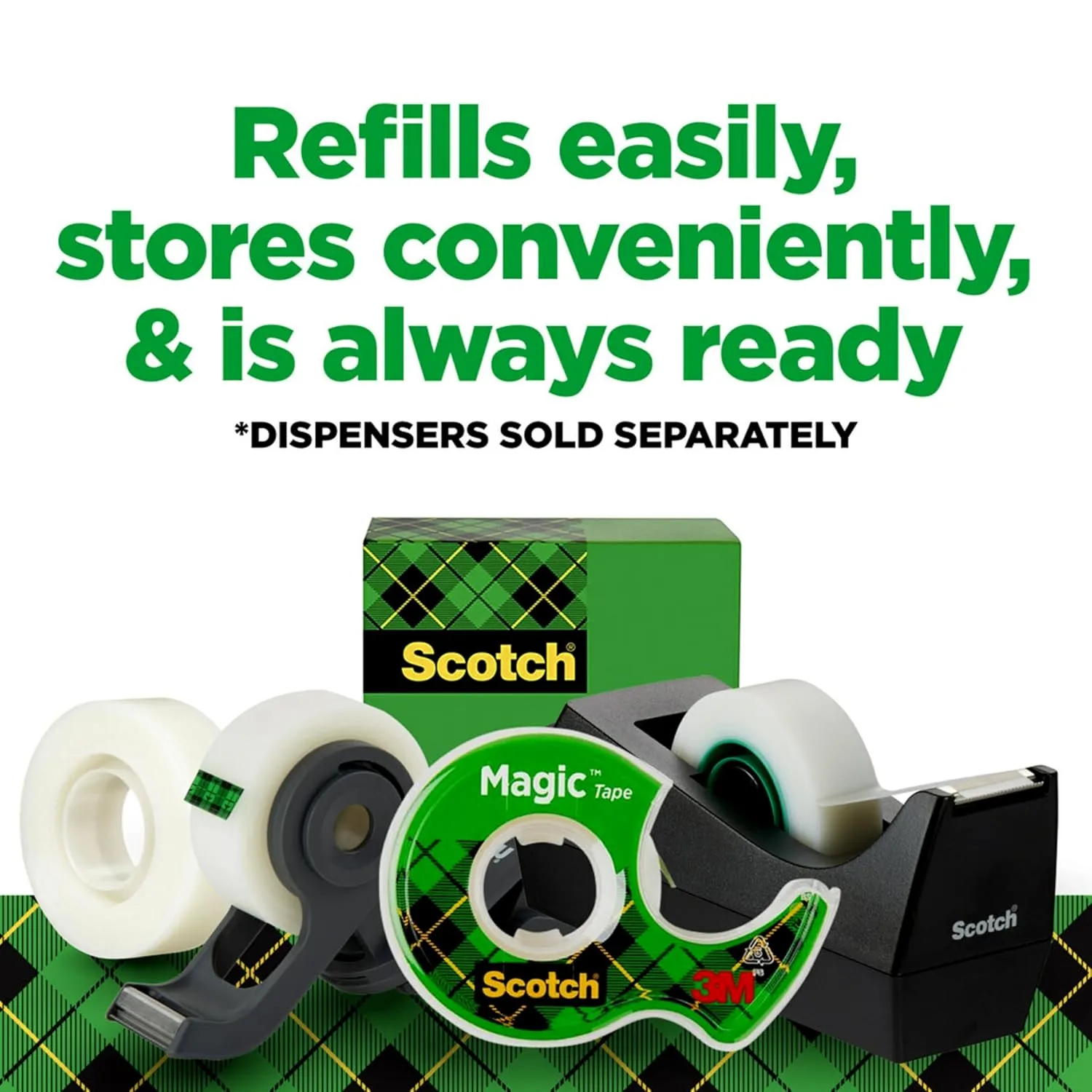 SCOTCH Magic Tape, Invisible Matte-Finish Transparent Tape Rolls