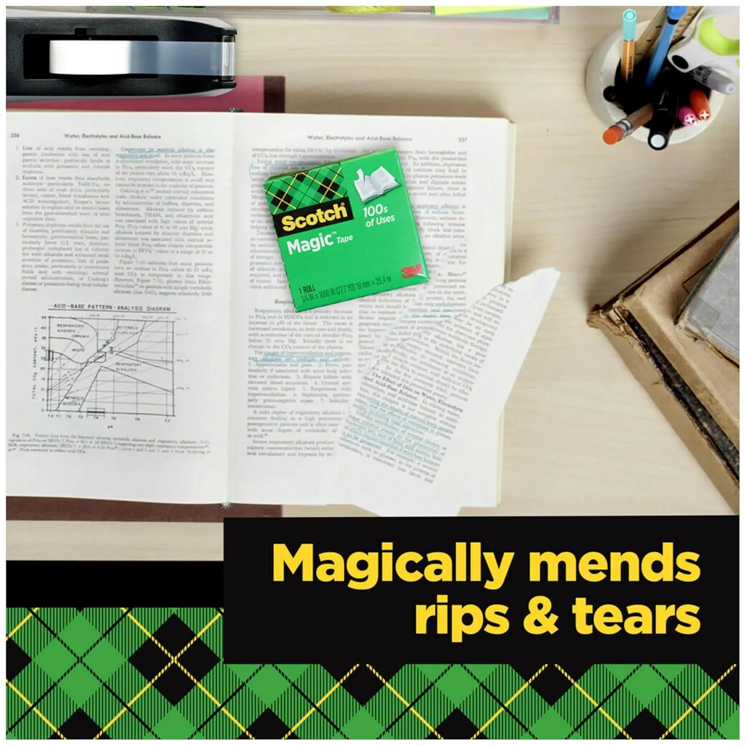SCOTCH Magic Tape, Invisible, Matte-Finish, 3/4 in. x 1000 in.